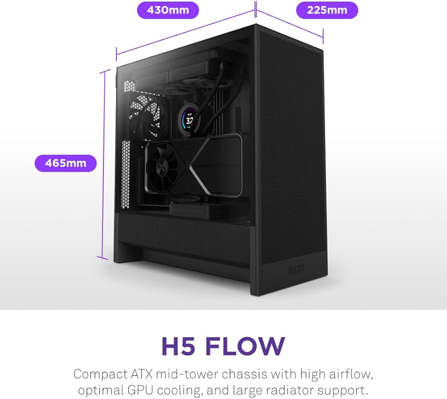 NZXT H5 Flow Compact ATX Mid-Tower